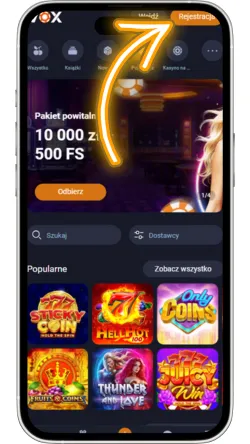 Kliknij zarejestruj