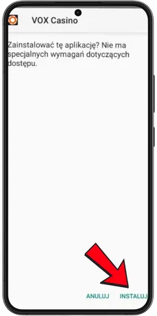 Zainstaluj plik APK